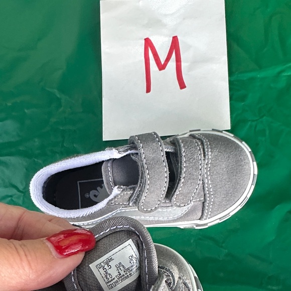 Vans Gray Kids Sneakers with Straps - Picture 3 of 3